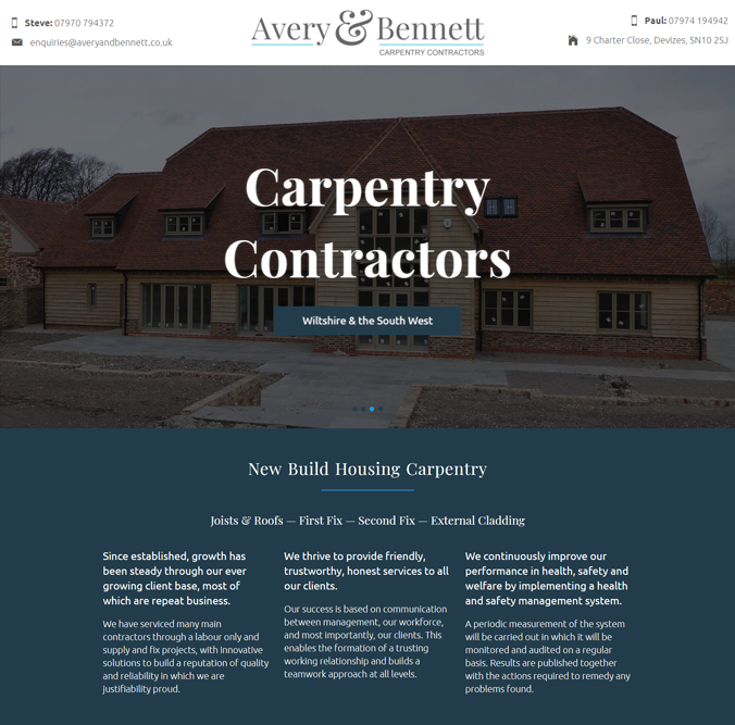 Avery & Bennett Website