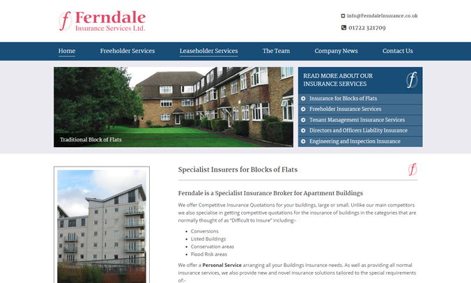 Ferndale Insurance Services Ltd Website