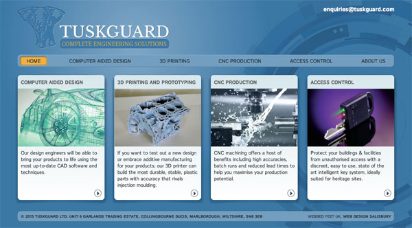 Tuskguard website design
